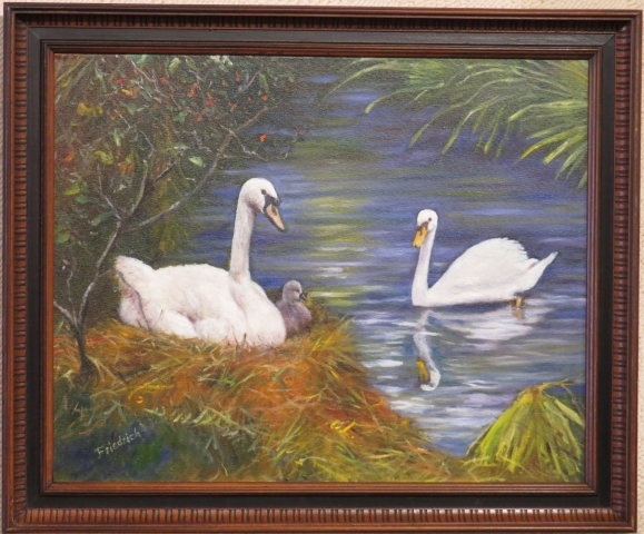 Swan Family - 16" x 20" Swan Family - 16" x 20"